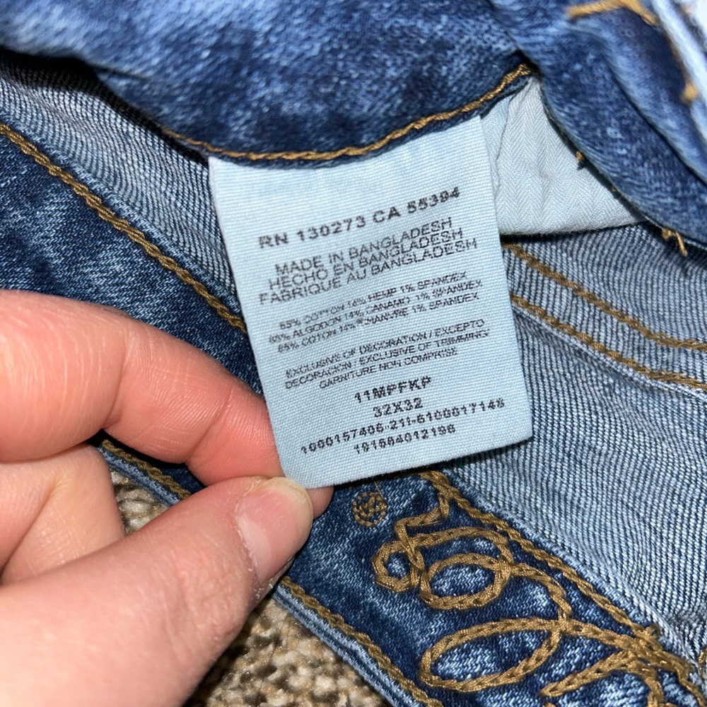 Women's Blue Flared Jeans - Picture 5 of 5